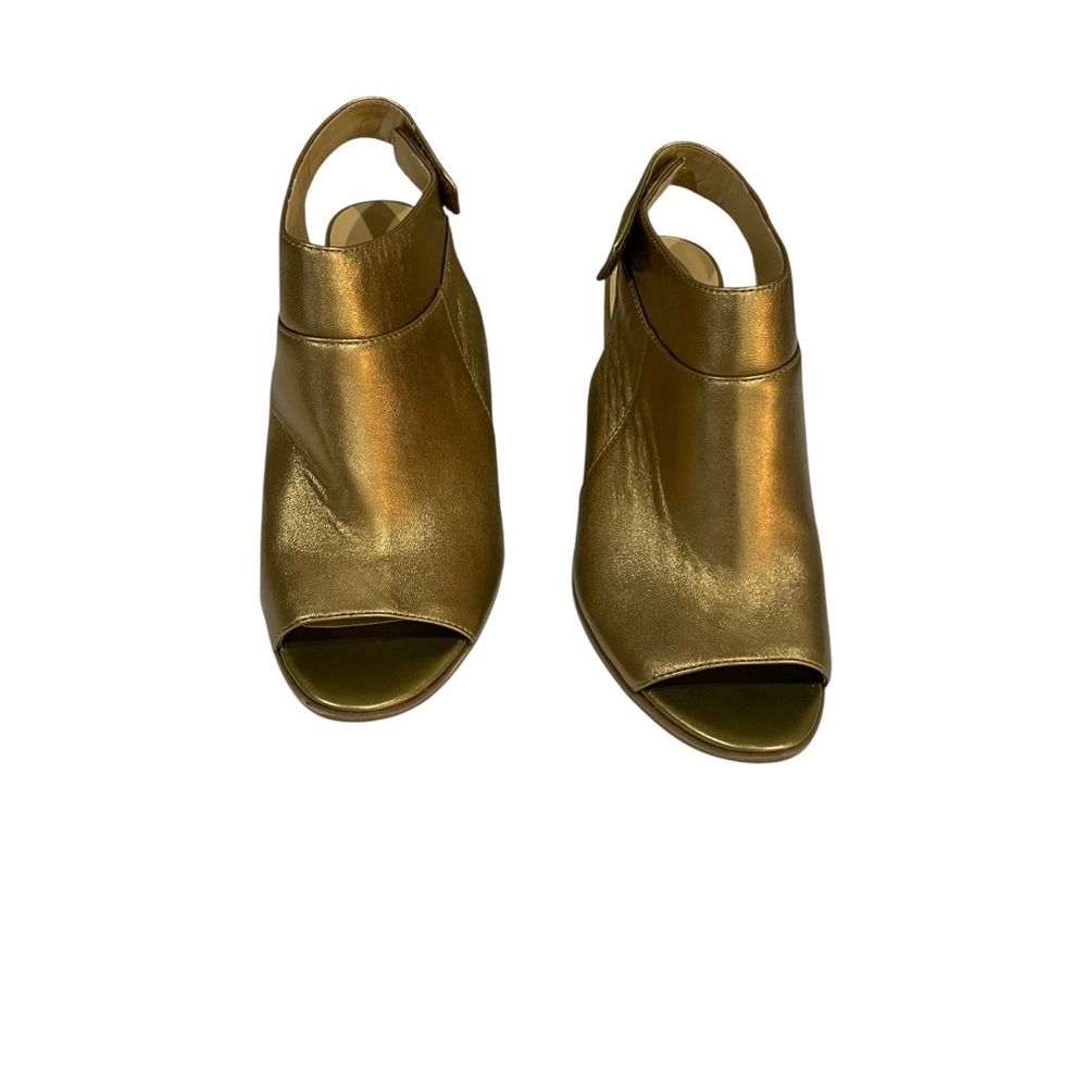 Naturalizer Gold Peep-Toe Heels